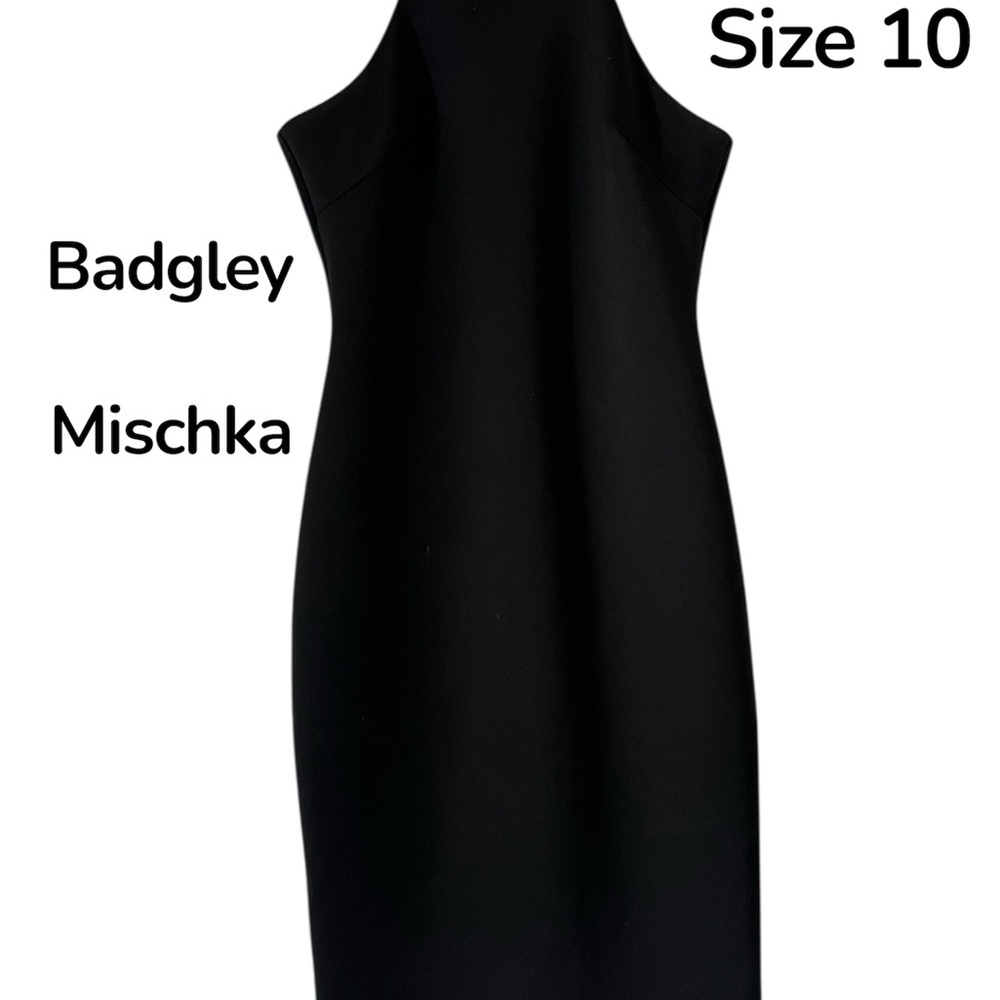 Badgley Mischka Elegant Black Strapless Dress